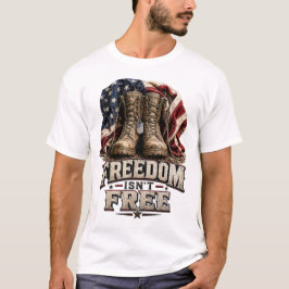 Freiheit ist nicht umsonst – Vintage Militärstiefe T-Shirt