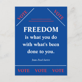 Freiheit ist... postkarte