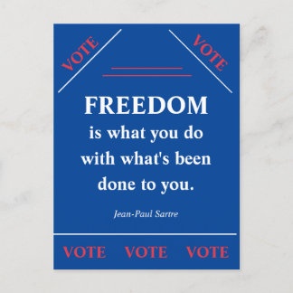 Freiheit ist... postkarte