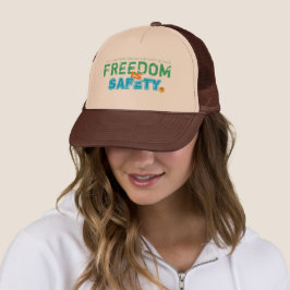 Freiheit IST T - Shirt der Sicherheit Truckerkappe