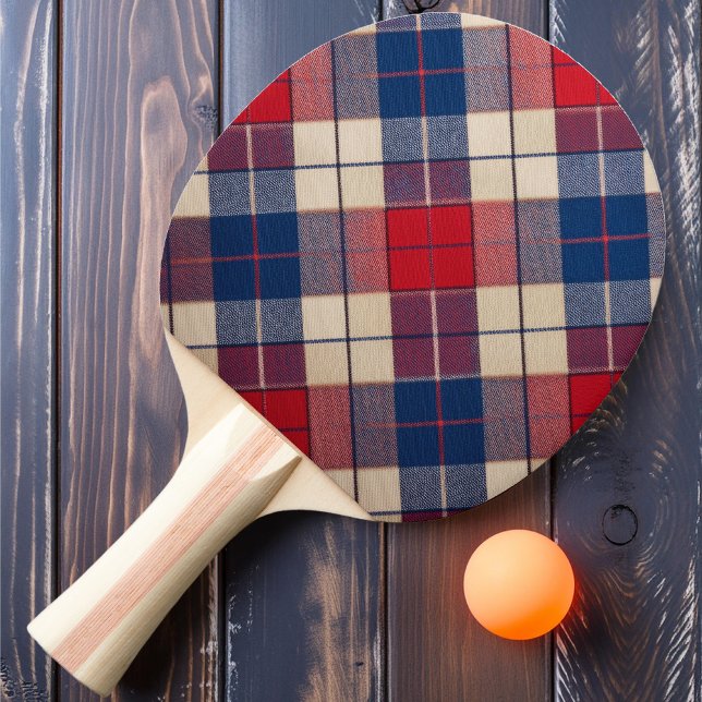 Freiheit Kariert Tischtennis Schläger (Von Creator hochgeladen)