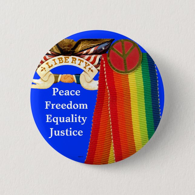 Freiheit - Knopf Button (Vorderseite)