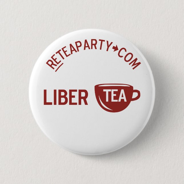 Freiheit Libertea Tee-Party-Knopf Button (Vorderseite)