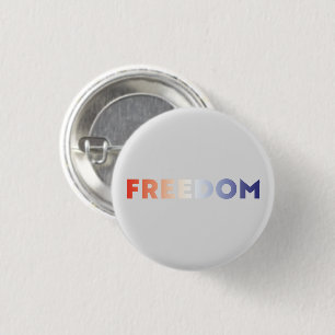 Freiheit moderne Typografie rot-blau grau Button