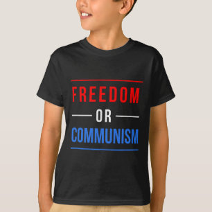 Freiheit Oder Kommunismus Lustige Wahl 2024 Trump  T-Shirt