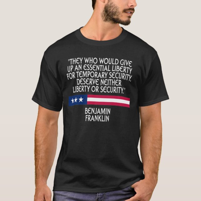 Freiheit oder Sicherheit T-Shirt (Vorderseite)