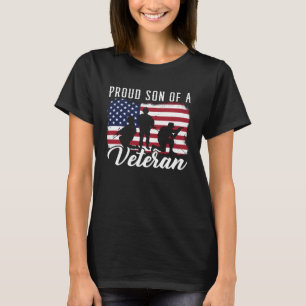 Freiheit Patriotischer Veteran USA-Flagge Amerikan T-Shirt
