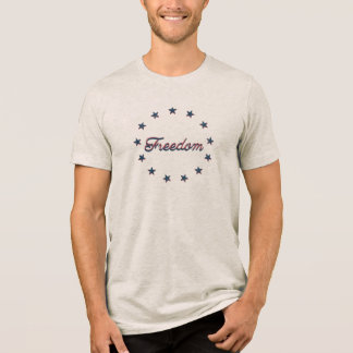 Freiheit Patriotisches Amerika 250 Sterne Design Tri-Blend Shirt