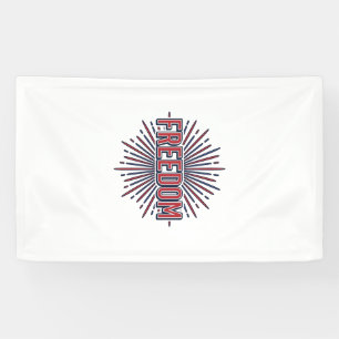 Freiheit Patriotisches Feuerwerk Vektor-Shirt-Desi Banner