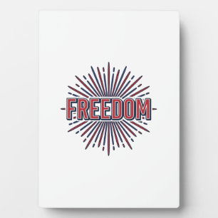 Freiheit Patriotisches Feuerwerk Vektor-Shirt-Desi Fotoplatte