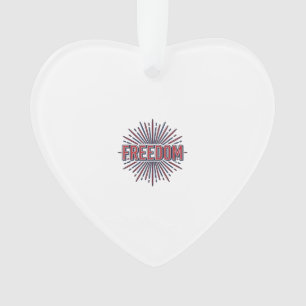 Freiheit Patriotisches Feuerwerk Vektor-Shirt-Desi Ornament