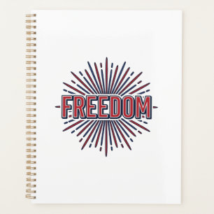 Freiheit Patriotisches Feuerwerk Vektor-Shirt-Desi Planer