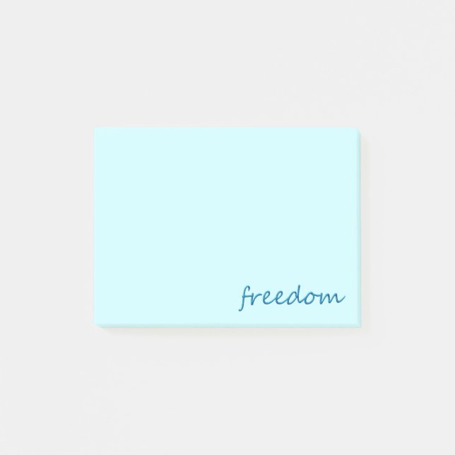 Freiheit Post-it Klebezettel (Vorderseite)