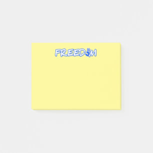 Freiheit Post-it Klebezettel
