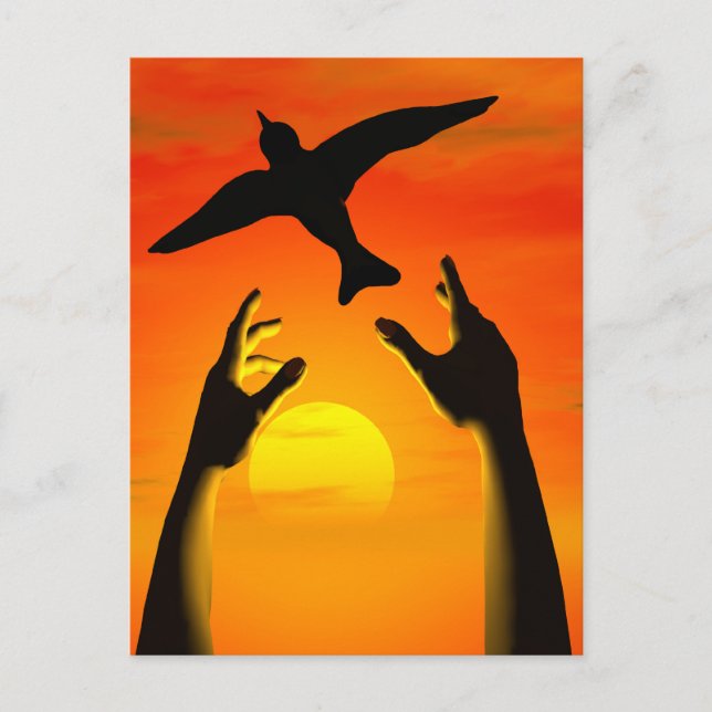 Freiheit Postkarte (Vorderseite)