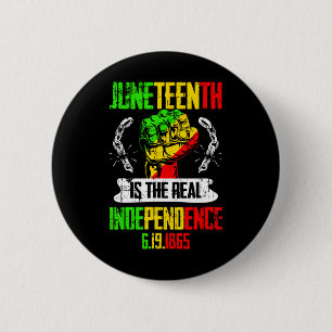 Freiheit Pride Juneteenth ist die wirkliche Unabhä Button