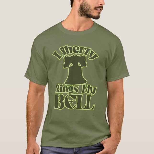 Freiheit Rings my Bell Fun Tourist Art T-Shirt (Vorderseite)