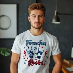 Freiheit rockt am Unabhängigkeitstag, dem 4. Juli T-Shirt
