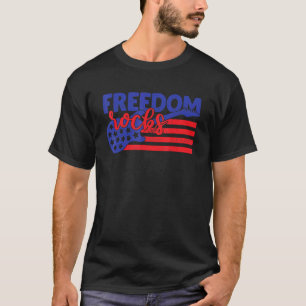 Freiheit Rockt Musiker Gitarrist Amerikanisch 4. J T-Shirt