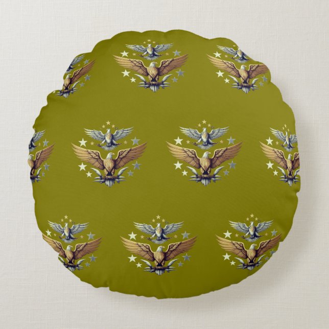 Freiheit Rundes Kissen (Vorderseite)