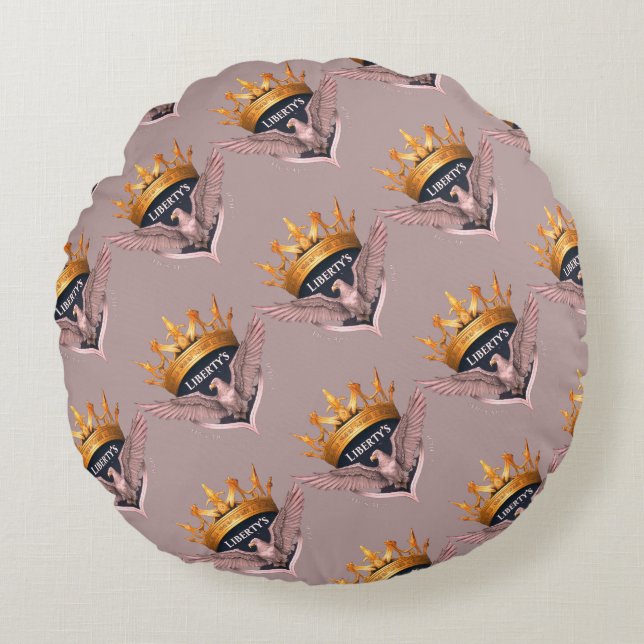 Freiheit Rundes Kissen (Vorderseite)