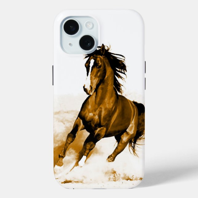 Freiheit - Running Horse Case-Mate iPhone Hülle (Rückseite)