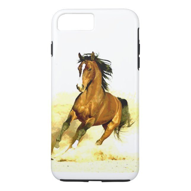 Freiheit - Running Horse Case-Mate iPhone Hülle (Rückseite)