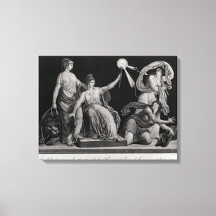 Freiheit, schlagend hinunter Ignoranz und Leinwanddruck