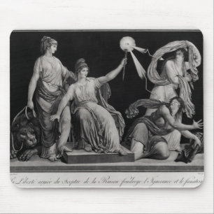 Freiheit, schlagend hinunter Ignoranz und Mousepad