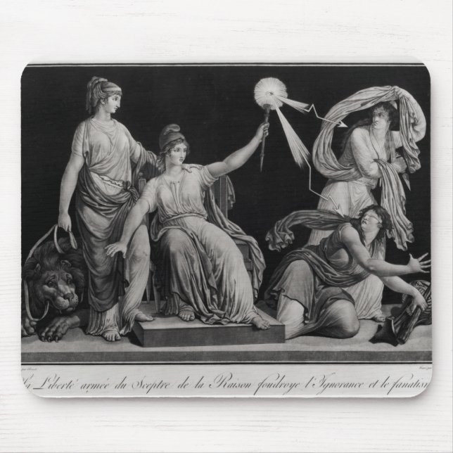 Freiheit, schlagend hinunter Ignoranz und Mousepad (Vorne)