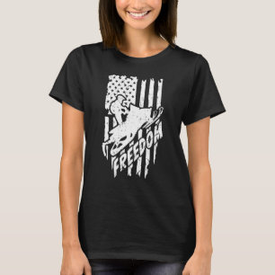 Freiheit Schlitten Extreme Abenteuer Snowmobil T-Shirt