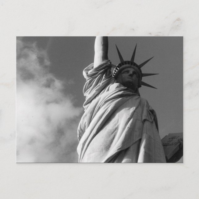 Freiheit schwarz & weiß postkarte (Vorderseite)