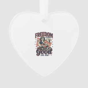 Freiheit sieht gut aus Patriotischer Vintage Adler Ornament