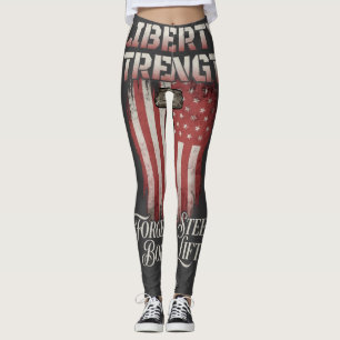 Freiheit Stärke Geschmiedeter Stahl   American Iro Leggings
