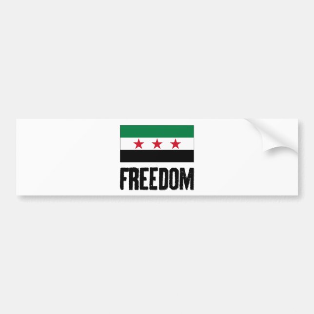 Freiheit - Syrien Autoaufkleber (Vorne)