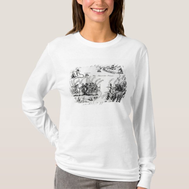 Freiheit triumphierend oder der Sturz T-Shirt (Vorderseite)