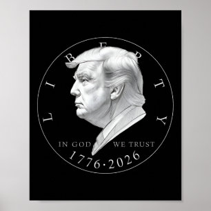 Freiheit Trump In Gott Wir Vertrauen 1776 2026 Fre Poster
