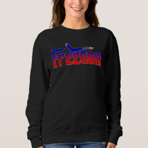 Freiheit über alles Patriotische Fahne für Amerika Sweatshirt