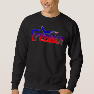 Freiheit über alles Patriotische Fahne für Amerika Sweatshirt