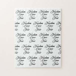 Freiheit über Angst Puzzle