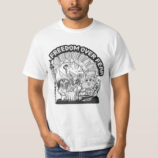 Freiheit über Angst T-Shirt (Vorderseite)