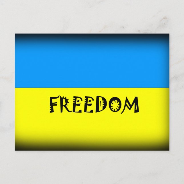 Freiheit Ukraine Postkarte (Vorderseite)