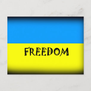 Freiheit Ukraine Print Postkarte