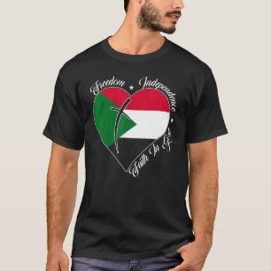 Freiheit Unabhängigkeit Glaube an Gott Christliche T-Shirt