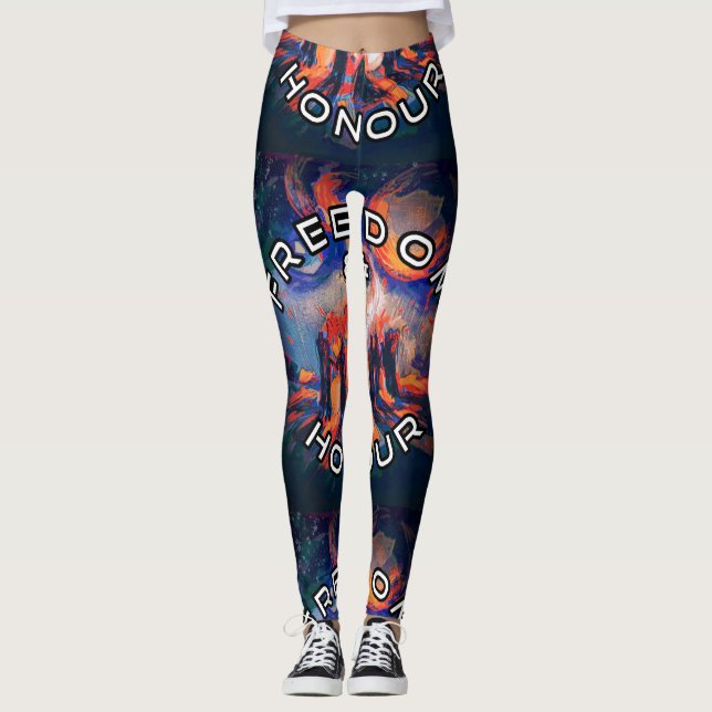 Freiheit und Ehre Leggings (Vorderseite)