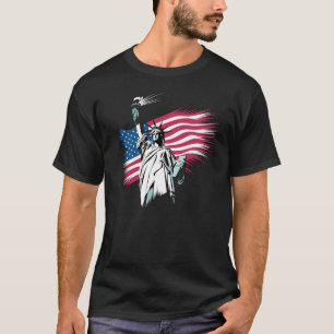 Freiheit und Freiheit: Amerikas Unabhängigkeitspol T-Shirt