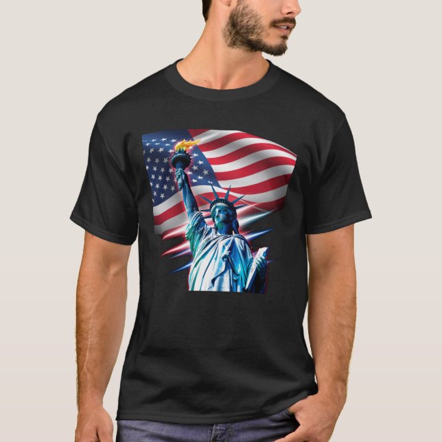 Freiheit und Freiheit: T - Shirt des amerikanische (Vorderseite)