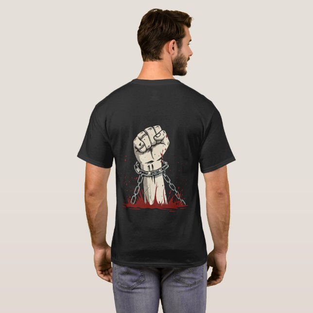 Freiheit und kühne Protestbekleidung T-Shirt (Schwarz voll)