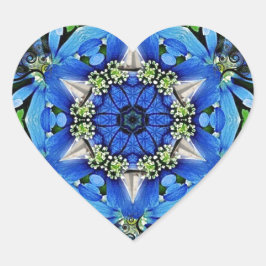 Freiheit und Liebe Herz-Aufkleber