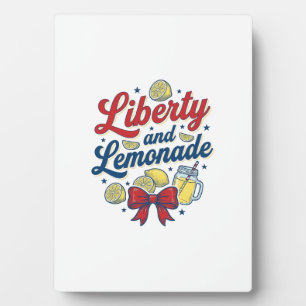 Freiheit und Limonade Patriotische Zitrone Vektor- Fotoplatte